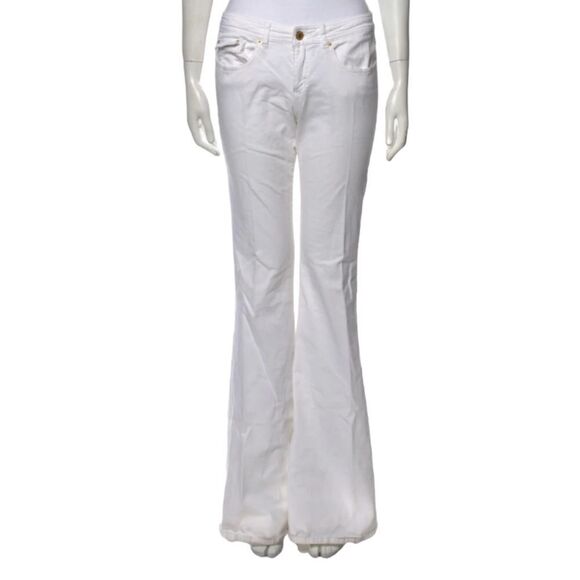 Rachel Zoe White Mid Rise Wide Leg Women's Jeans Sz 27 - Picture 1 of 10